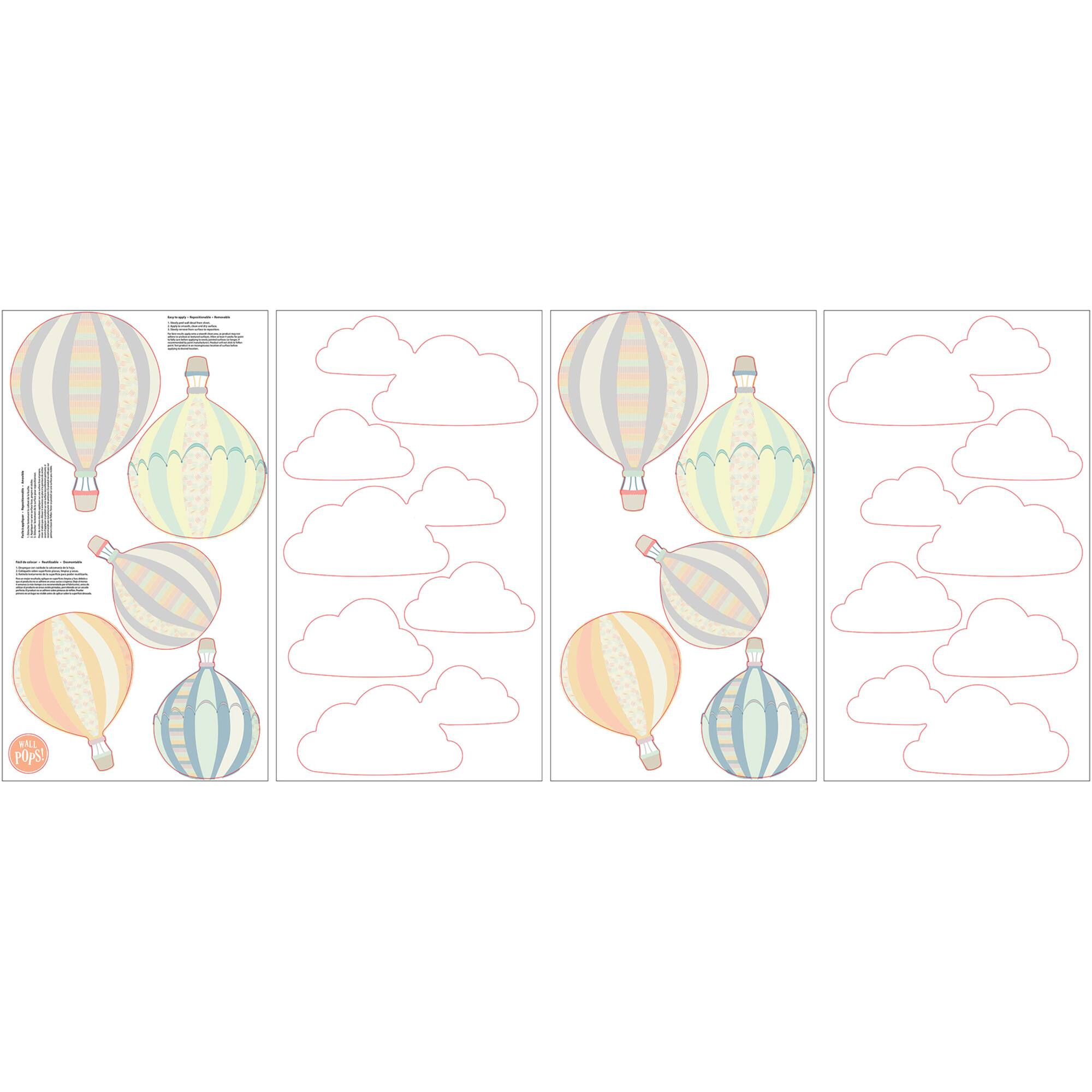 WallPops Up, Up and Away Wall Art Kit